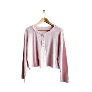 Calvin Klein cropped pink sweater